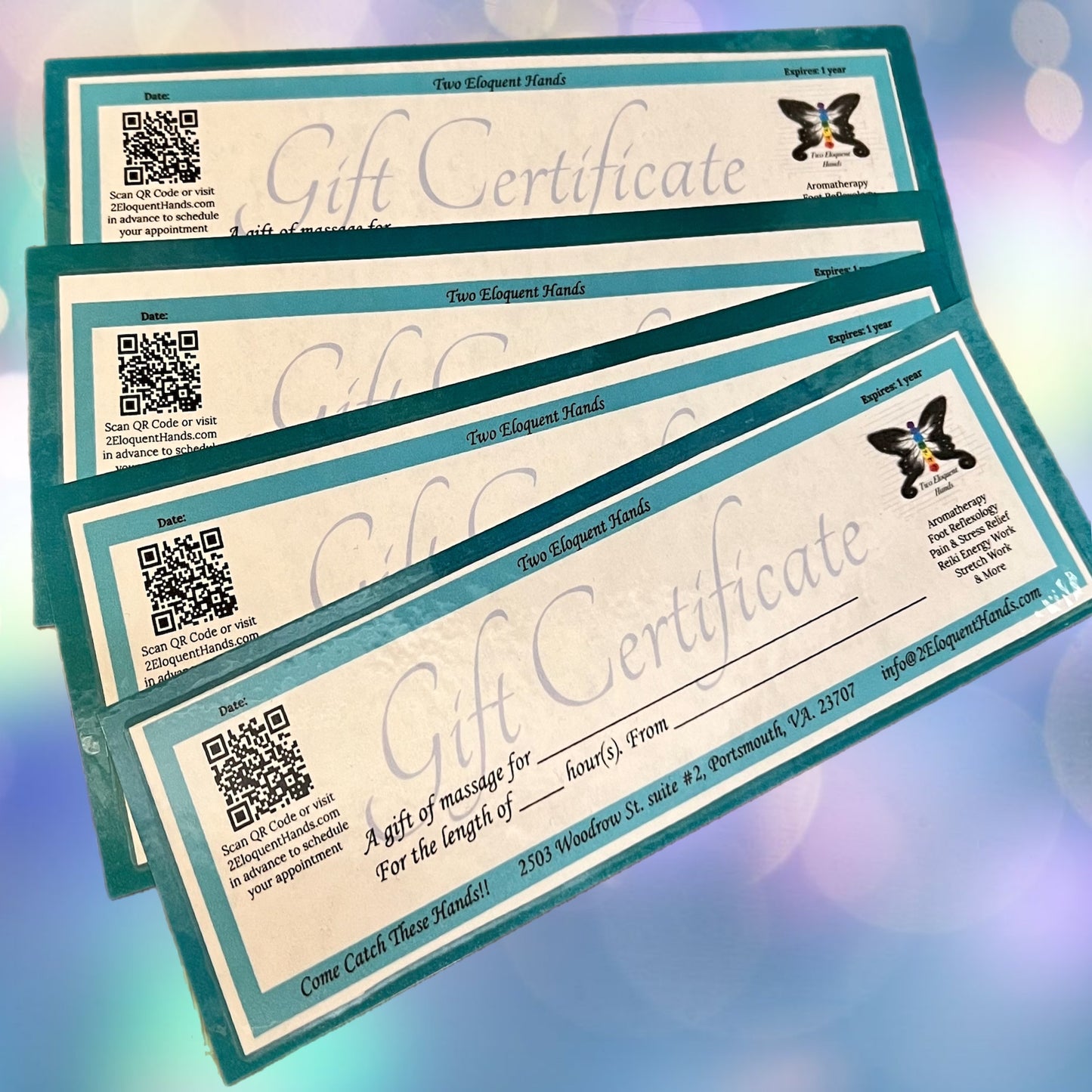 Physical Gift Certificates