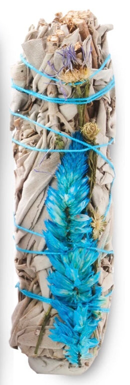 Blue Flower Smudge
